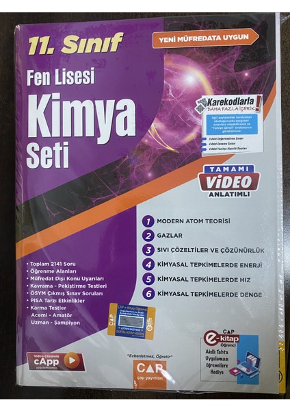 11. Sınıf Fen Lisesi Kimya Seti 2023