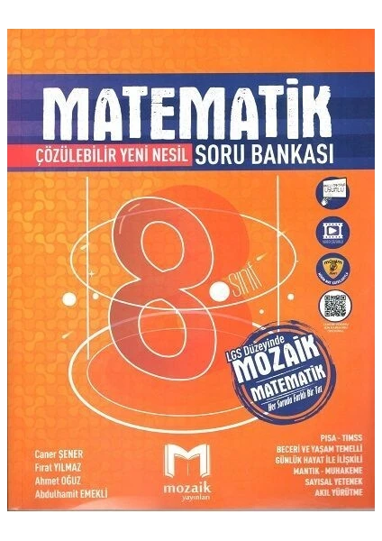 Mozaik Yayınları 8. Sınıf Matematik Soru Bankası 2023