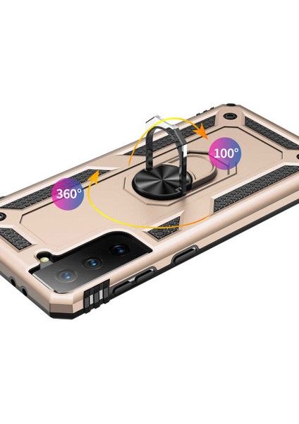 Galaxy S21 Kılıf Vega Tank Sert Yüzüklü Standlı Zırh Koruma Kapak indirimleri