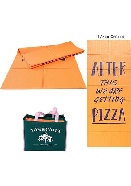 Zsunsky Shop YM15C Portable Fold Yoga Mat Turuncu (Yurt Dışından)