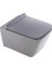 Pure Mat Gri Kanalsız Asma Klozet WH-776+SOFT Kapak 1