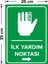 NewJargon Ilk Yardım Noktası Sağ Ok Levhası - Dekote Malzeme 25X35 cm 2