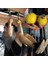9.7 cm Topları Çekin Topları Cannonball Parmak Trainer Kavrama Gücü Eğitim Kol Kasları Barbells Spor El Kavrama Topu Egzersiz | El Sapları (Sarı) (Yurt Dışından) 2