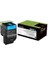 80C8HC0 Mavi Orijinal Toner Lexmark CX410/CX510 3.000 Sayfa 1