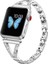 Cool Cold Apple Saat Kayış Için Lüks Metal Elmas Bilezik (38/40/41)Mm Paslanmaz Çelik Şık Zarif Kordon 2