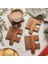Ahşap Desenli Puzzle Mdf Bardak Altlığı 4'lü Set 1