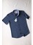 Yuvarlak Çizgili Kısa Kol Çocuk Gömleği 1