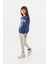 Baskılı Bisiklet Yaka Kız Çocuk Sweatshirt 2