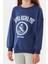 Baskılı Bisiklet Yaka Kız Çocuk Sweatshirt 4