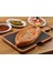 Ahşap ve Döküm Demir Hot Plate Servis Tahtası. Ölçü 17X37CM. 2