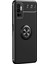 Xiaomi Redmi Note 11 Se Focus Serisi Yüzük Standlı Silikon Kılıf - Siyah 1