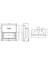 Flat W 120×50 Asansörlü Ithal Alman Şömine Haznesi , 5 Yıl Garantili 2