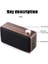 Taşınabilir Ahşap Bluetooth Hoparlör Kablosuz Subwoofer Stereo Ses Kutusu Destek Müzik Çalar (Yurt Dışından) 2
