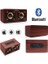 Retro Ahşap Kablosuz Bluetooth Hoparlör Subwoofer Boombox Hoparlörler Taşınabilir Ses Kutusu Desteği Tf Mp3 Çalar Kartı / USB Disk Aux (Yurt Dışından) 3