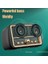 Mini Taşınabilir Kablosuz Hifi Subwoofer Retro Bluetooth Hoparlör Müzik Çalar Hediye Mic ile Stereo Bas USB Şarj Edilebilir Masaüstü (Yurt Dışından) 3