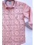 Büyük Çiçek Baskılı Pembe Çocuk Gömleği 2