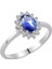0.15 Karat Pırlantalı Safir Güneş Yüzük PY111 1