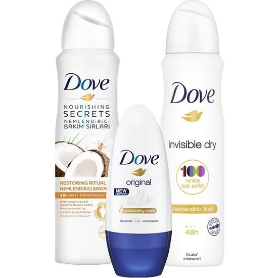 Dove RollOn Original, Sprey Deodorant Hindistan Cevizi ve Fiyatı