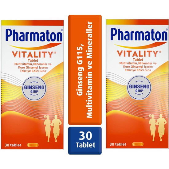 Pharmaton Vitality 30 Tablet 2 Adet Fiyatı Taksit Seçenekleri