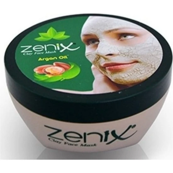 Zenix Ze Nix- Argan Yağı Kil Maskesi Derinlemesine Temizlik Ve Beyazlatıcı Etki Siyah Nokta 350gr