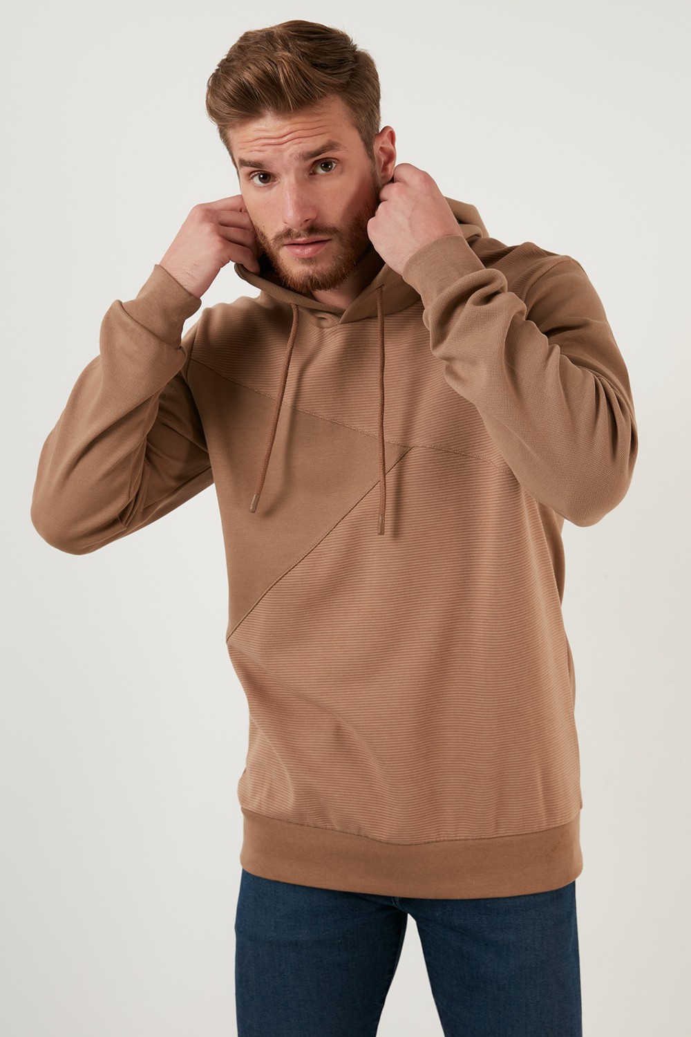 Buratti Regular Fit Kapüşonlu Pamuklu Sweat Erkek Sweat 5905285 görsel 2