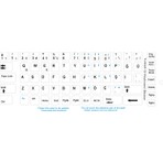 Brs Türkçe Q Klavye Etiketi Laptop Pc Sticker Beyaz