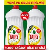 Fairy 2700 ml ( 2 x 1350 ml) Sıvı Bulaşık Deterjanı Limon Fırsat Paketi