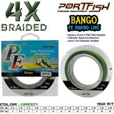 Port Fish Bango 4 Kat Ip Misina 150 mt Yeşil