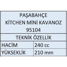 Paşabahçe 95104 Kitchen Mini Baharatlık Kavanoz 240 cc - 8 Adet FMA01949