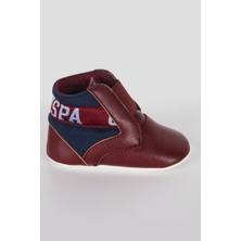 U.S. Polo Assn. Lisanslı Bordo Bebek Panduf