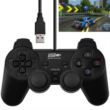 Zsunsky Shop Çift Şok Pc Usb Tek Gamepad (Siyah) (Yurt Dışından)