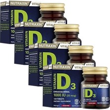 Nutraxin Vitamin D3 1000 Iu 120 Tablet 4'lü Paket