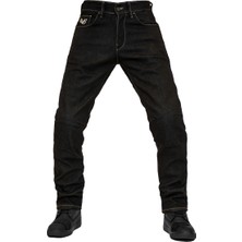 The Biker Jeans City Biker Cold Killer Black Korumalı Motosiklet Kot Pantolonu