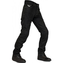 The Biker Jeans City Biker Cold Killer Black Korumalı Motosiklet Kot Pantolonu