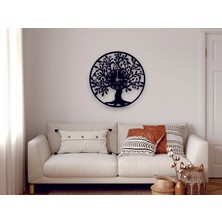 Dekadron Aile Ağacı Metal Duvar Saati