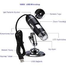 Arduino Emes Robotik 1600X Zoom 2mp Dijital USB Mikroskop