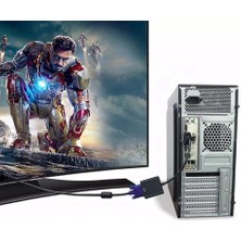 Batcell HDMI To VGA Dönüştürücü Çevirici Ekran Görüntü Aktarıcı Monitör Görüntü Analog Adaptör