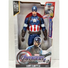 Tuka Shopping Captain America Action Figür Oyuncak Işıklı Sesli 30CM Marvel