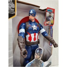 Tuka Shopping Captain America Action Figür Oyuncak Işıklı Sesli 30CM Marvel