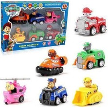 Tuka Shopping Paw Patrol Görev Araçları ve 6 Karakter Oyuncak Seti Oyuncak Paw Patrol Pençe Devriyesi Figür Oyun