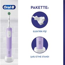 Oral-B Şarjlı/Elektrikli Diş Fırçası Vitality Pro Lila Koruma ve Temizlik