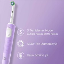 Oral-B Şarjlı/Elektrikli Diş Fırçası Vitality Pro Lila Koruma ve Temizlik