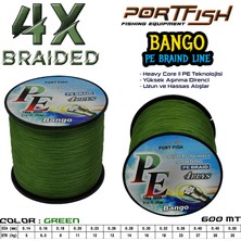 Port Fish Bango 4 Kat Ip Misina 600 mt Yeşil 0,14