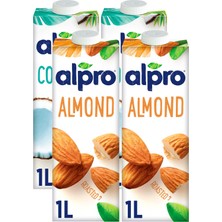 Alpro 4’lü Mix Set – Badem Sütü & Hindistan Cevizi Sütü 4 x 1 lt