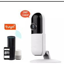 Wificam Tuya Smart Destekli 1080P Akıllı Güvenlik Kamerası (Şarjlı Değildir Pirize Bağlı Yada  Powerbank Ile Çalışabilir)