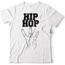 Kendim Seçtim Hıp Hop Işareti Simgesi Hıphop Hey Dostum Çocuk Tişört Beyaz