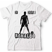 Kendim Seçtim Cristiano Ronaldo Cr7 Juventus Real Madrıd Çocuk Tişört Beyaz