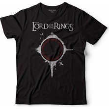 Kendim Seçtim Lotr Lord Of The Rıngs Yüzüklerin Efendisi Logo Çocuk Tişört Siyah