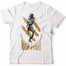 Kendim Seçtim Muay Thai Muaythai Kick Boks Boxing Uzak Doğu Çocuk Tişört Beyaz