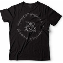 Kendim Seçtim Lotr Lord Of The Rıngs Yüzüklerin Efendisi Logo Çocuk Tişört Siyah